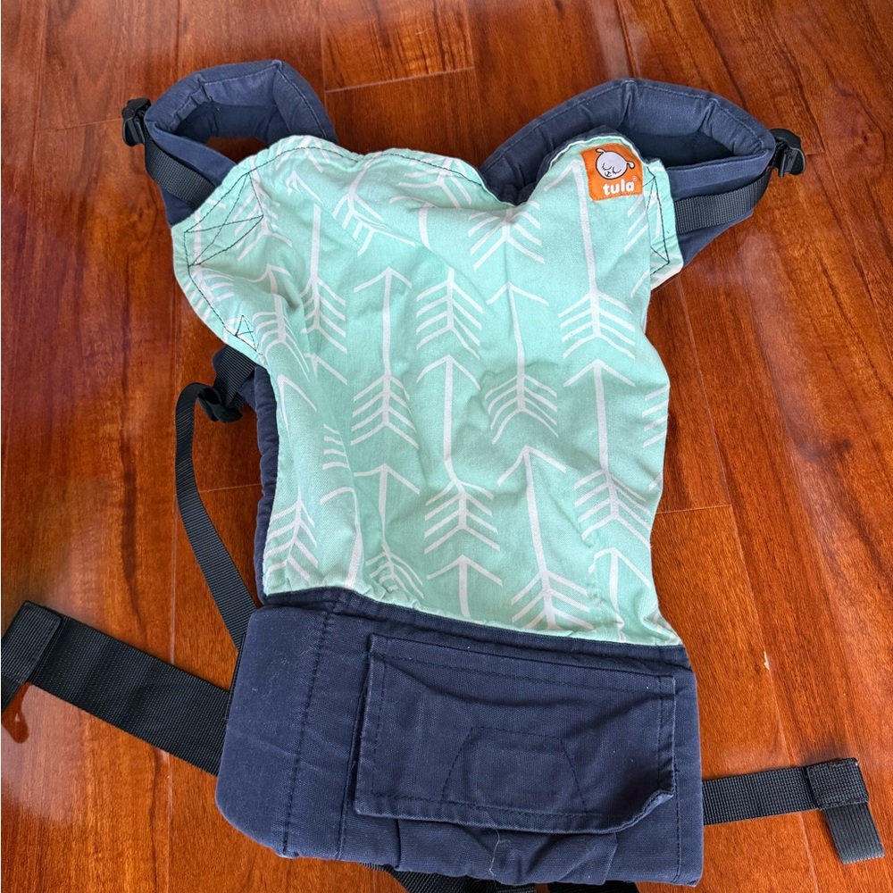 Tula Arrow Pattern Mint and Navy Kids Carrier